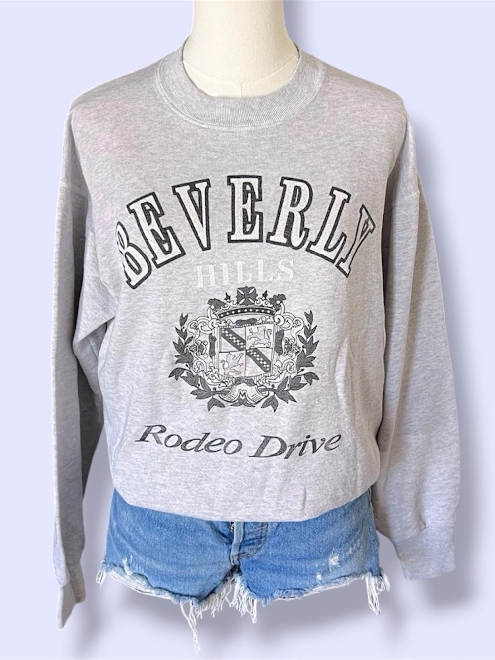 Vintage Beverly Hills Rodeo Drive Gray Sweatshirt 🩶